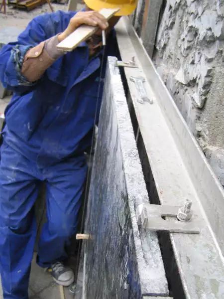 干挂石材墙面沉降缝的施工方法,墙面石材施工工艺流程图解