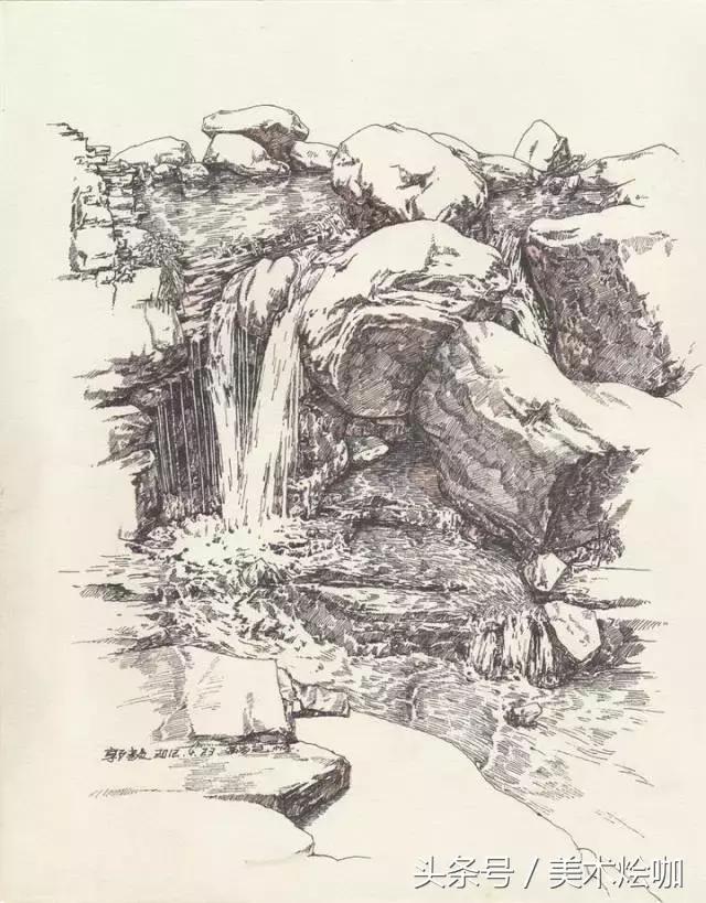 不常见的速写风景作品,速写画风景既简单又好看