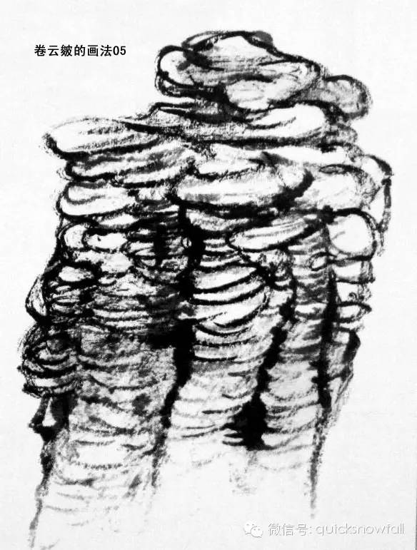 北派山水画山石画法,山水画技法山石的基本画法解析