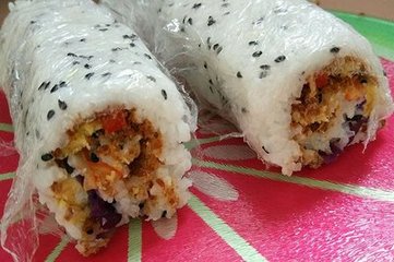 kfc肉酥油条饭团的做法,kfc肉松油条饭团怎么做