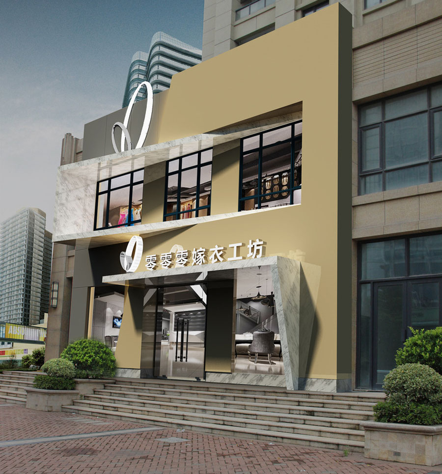 婚纱店专卖店设计效果图,婚纱店铺设计效果图