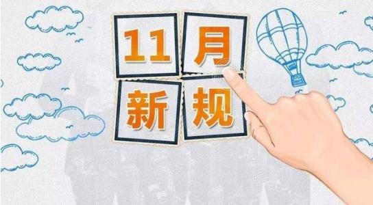 11月新规快一起来看看吧！
