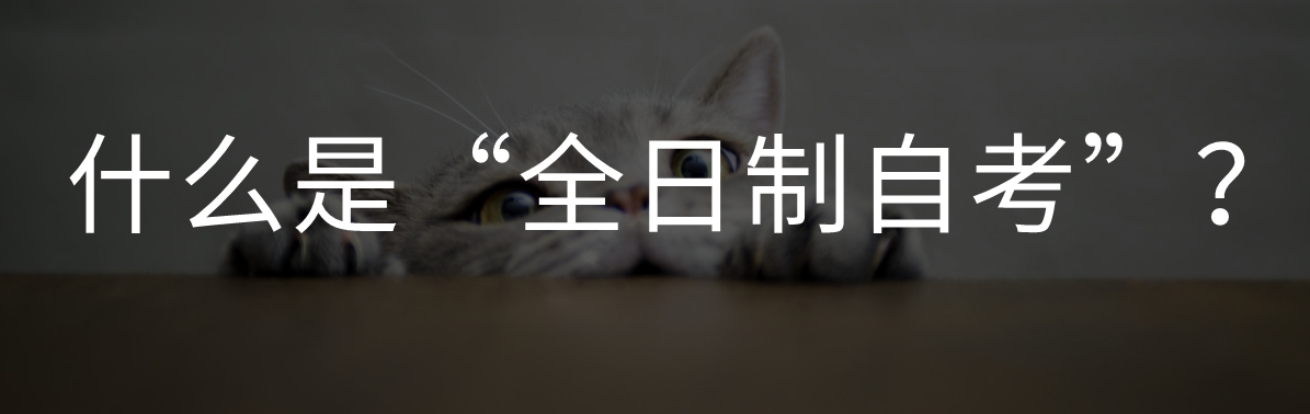 什么是全日制自考？有没有这么个东西？