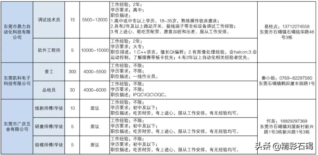 东莞石碣镇招聘编外人员15名,2020石碣政府招聘人员