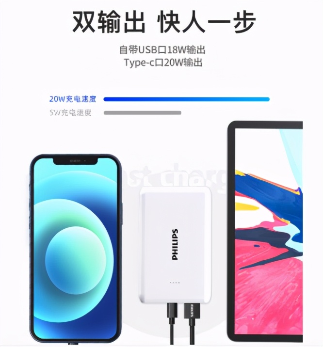 飞利浦55w车载快充测评,飞利浦快充电源