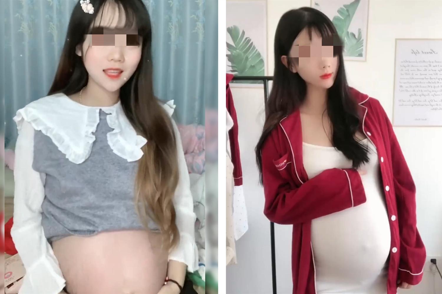 95后孕妇孕肚写真,孕妇彩色照片大肚子写真