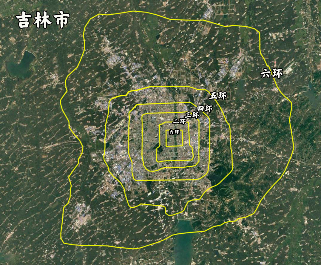 同比例面积城市对比,北京五环图对比各大城市