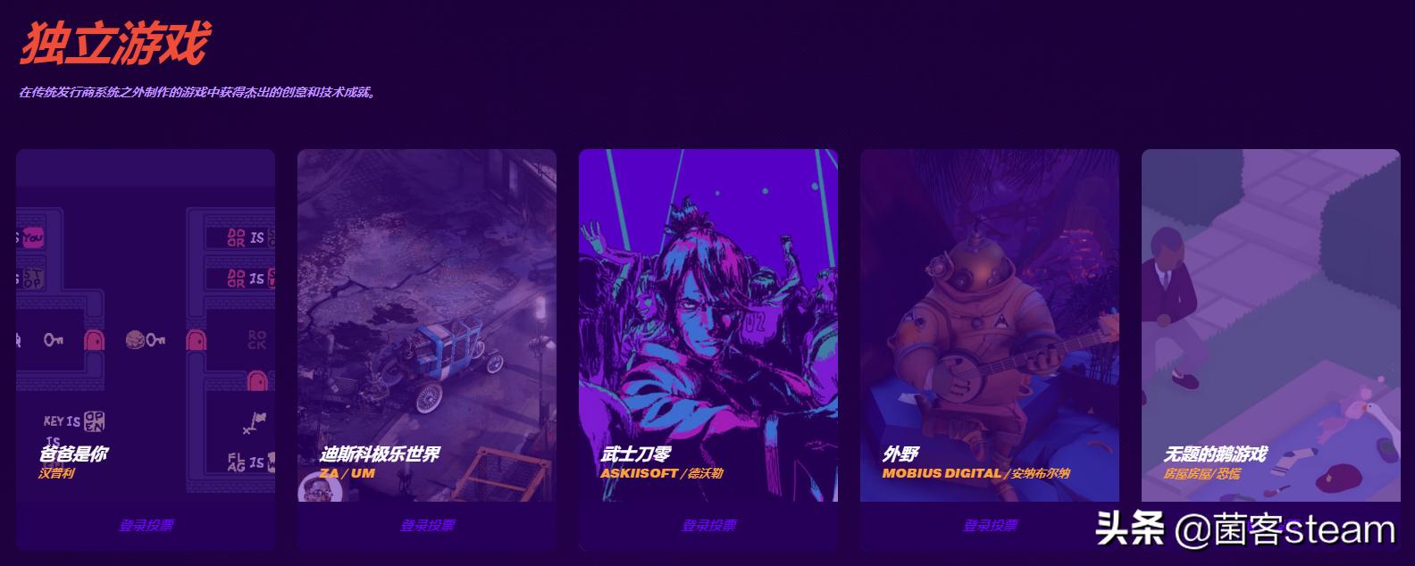 tga2019入围名单,tga历年入围获奖名单