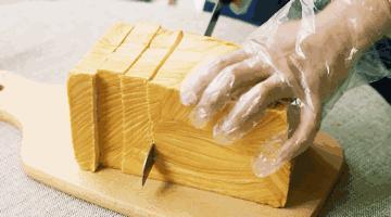 在家就能做松软的北海道牛奶吐司,北海道吐司奶香浓郁柔软拉丝