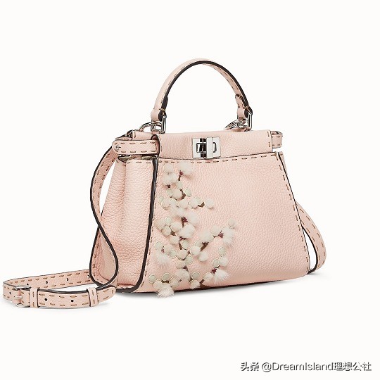 fendi紫色麂皮手袋,fendi新包