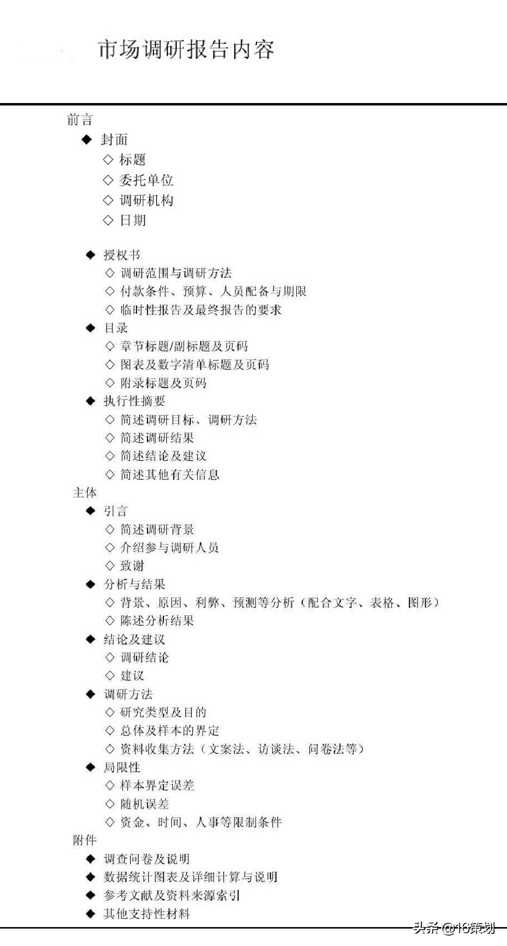 市场营销调研报告的具体结构,营销市场调研分析报告