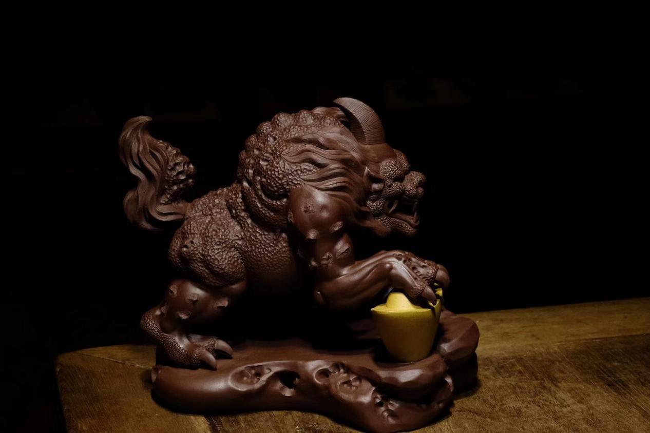 四大凶兽貔貅,纯铜吉瑞貔貅