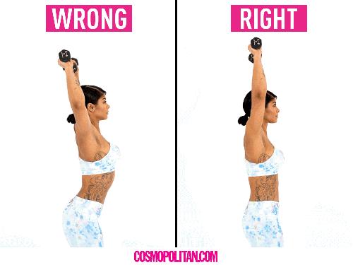 9个哑铃动作手臂腰部臀部腹部,哑铃瘦手臂和背部肩膀最有效动作