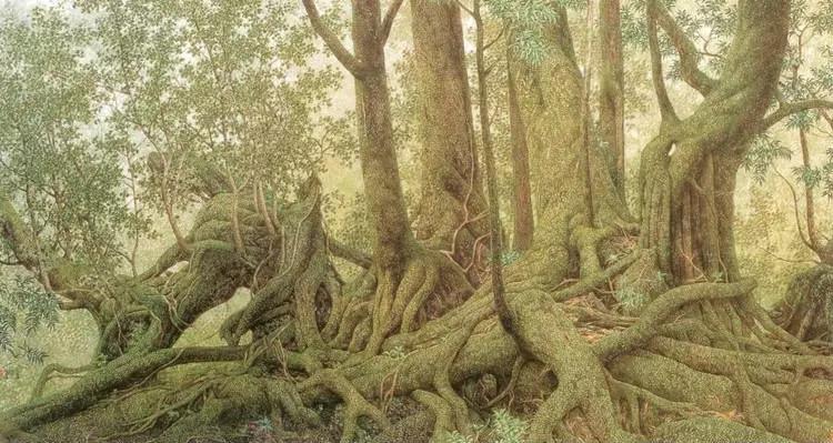 他不是美协会员,也从未参加过美展,作品却越来越引人注目