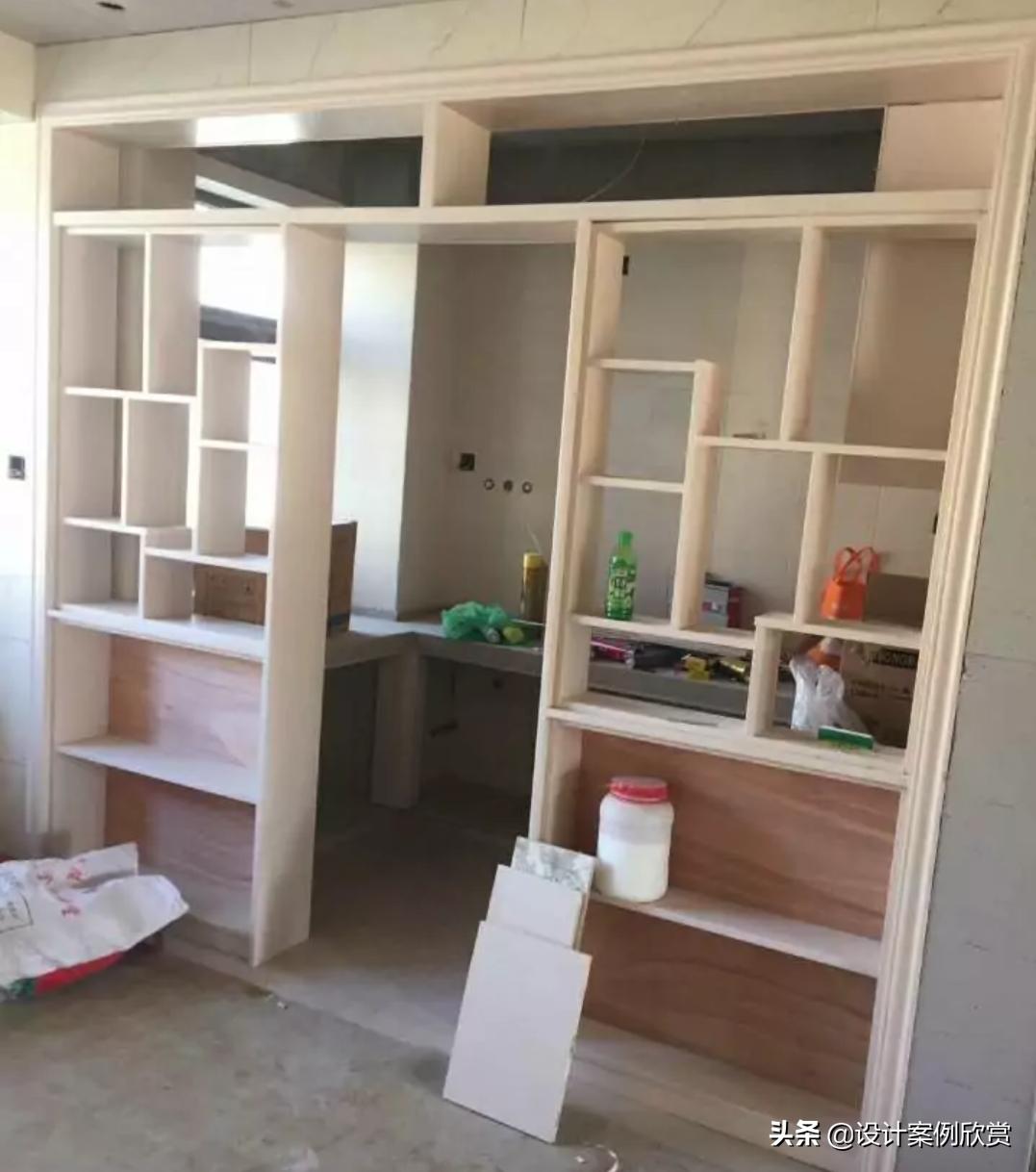 2020年轻奢餐厅酒柜效果图,2021高端大气上档次的厨房酒柜