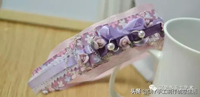 丝带做花带,做花带的教程