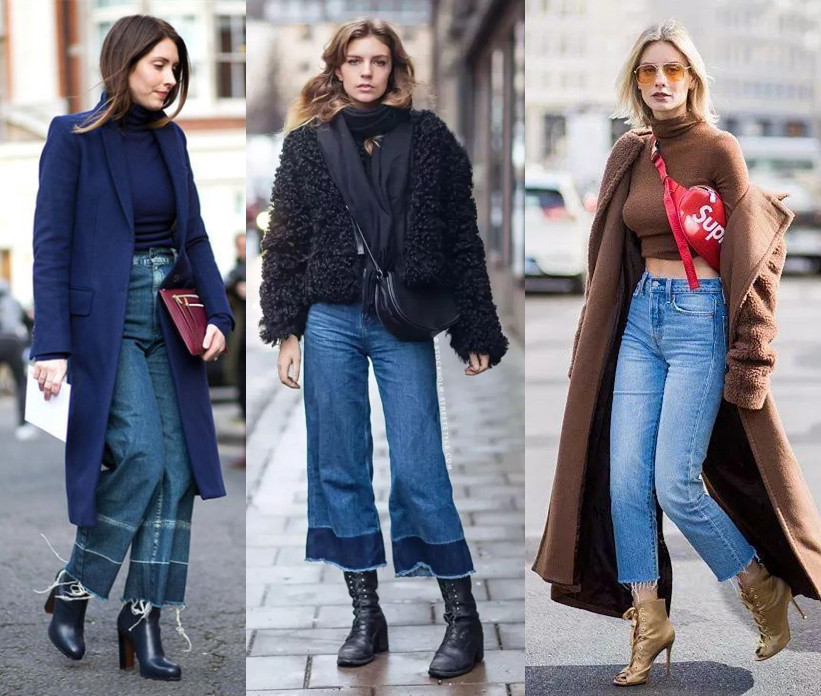 冬季时尚阔腿女裤洋气有气质,靴子阔腿裤女款爆款