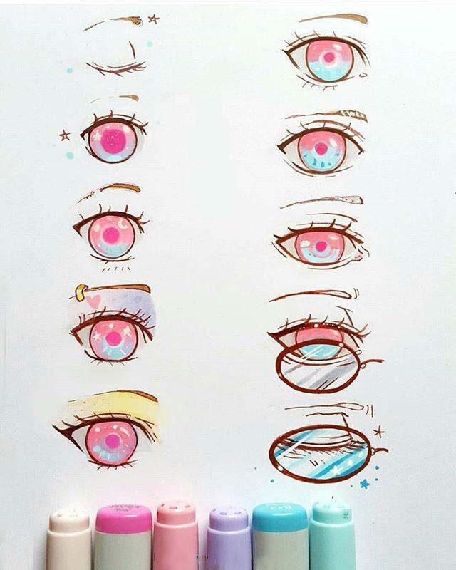 零基础四种简单的眼睛画法,超简单的4种眼睛画法