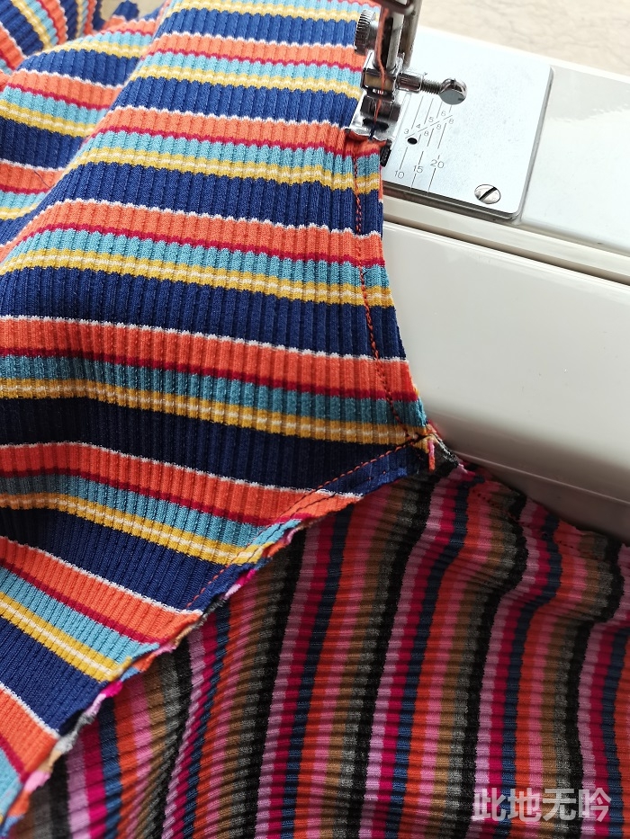 傻瓜缝纫机缝纫入门基础教程,针织女士t恤缝纫教程