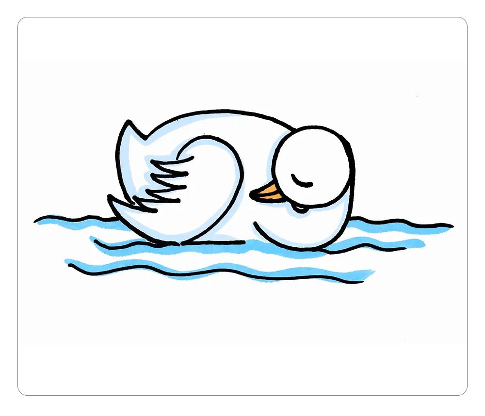 数字29图案,数字29画天鹅