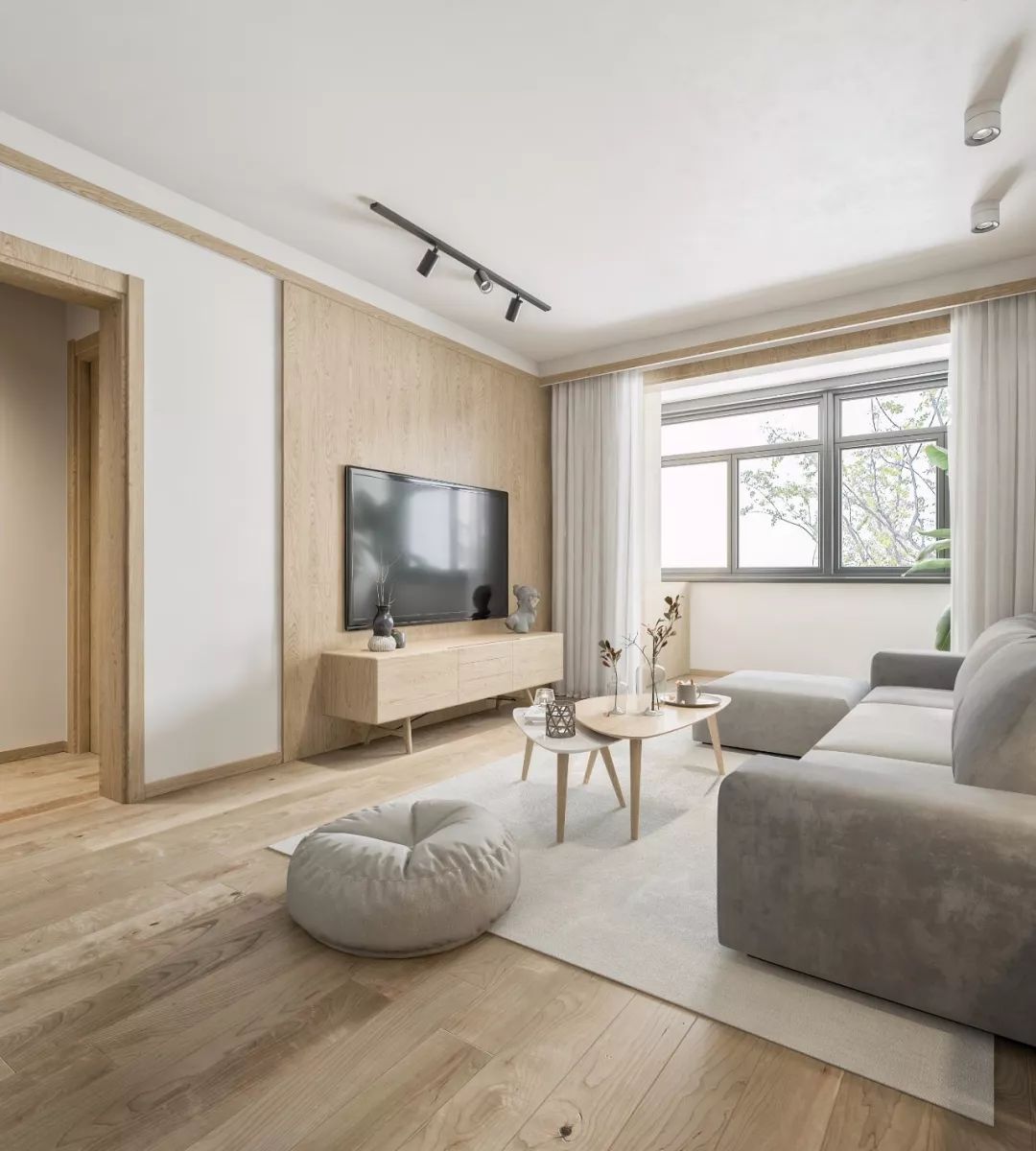 木饰面的背景墙温润的质感,木饰面做背景墙环保耐用吗