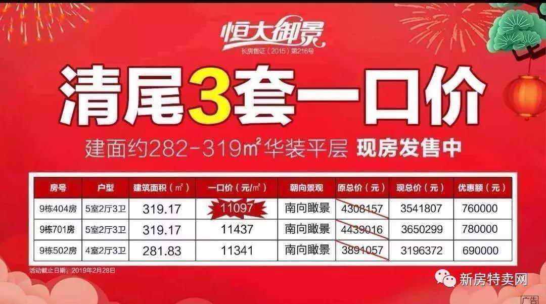 恒大全国楼盘优惠活动,长春恒大楼盘春节优惠