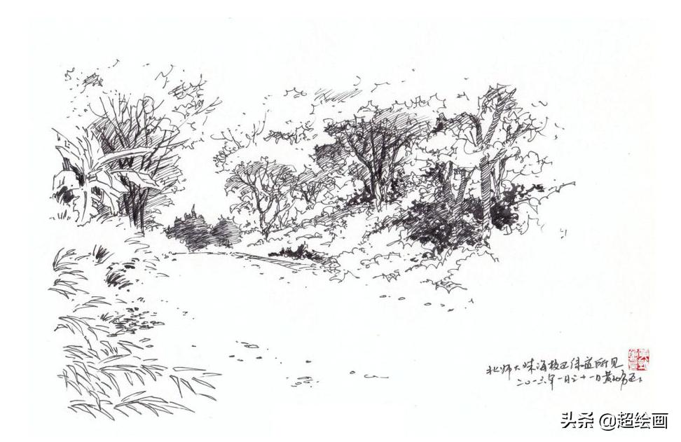 十大顶级钢笔画速写,钢笔速写100幅图片