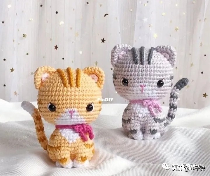 钩针玩偶加菲猫,钩针玩偶咖色