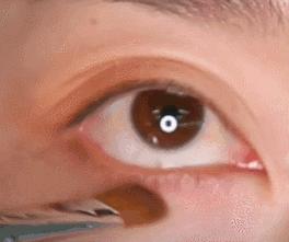 tf28号肿泡眼眼影画法新手,半扇形内双眼影画法新手