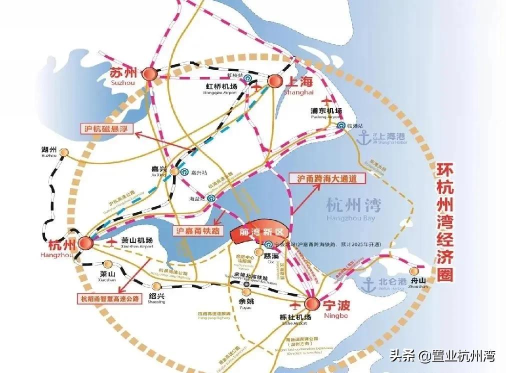 从地图上看杭州湾,十分钟让你了解杭州湾新区