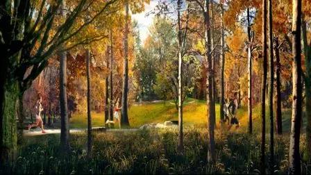 8个新批公园,占地约1350亩生态湿地公园