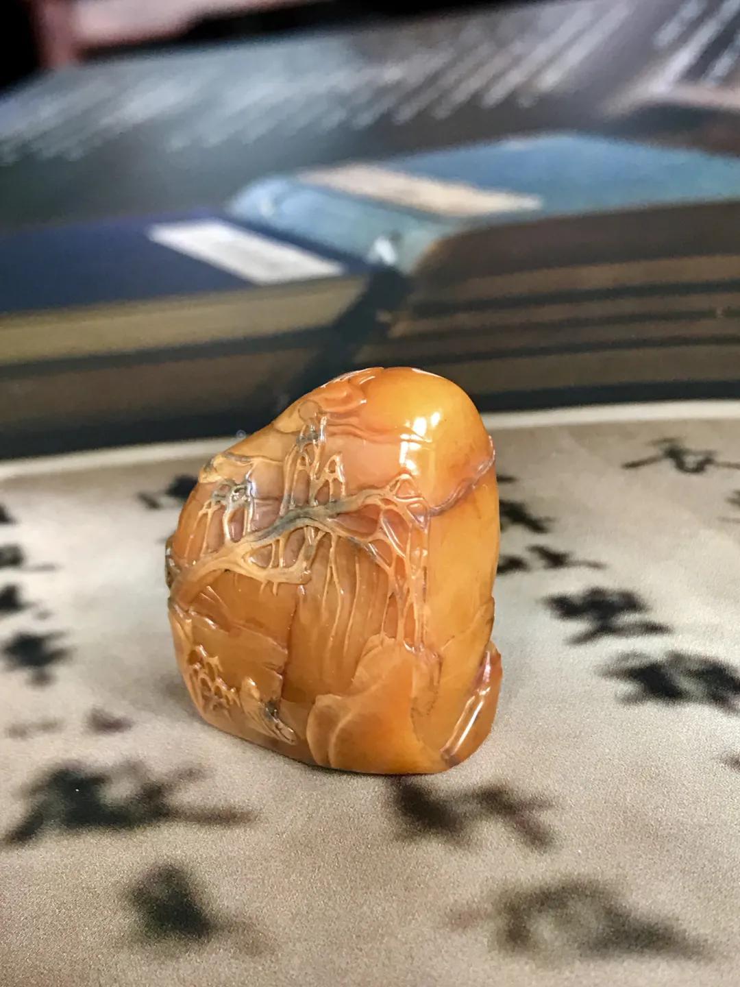 老林捡漏寿山田黄,姚春茂田黄