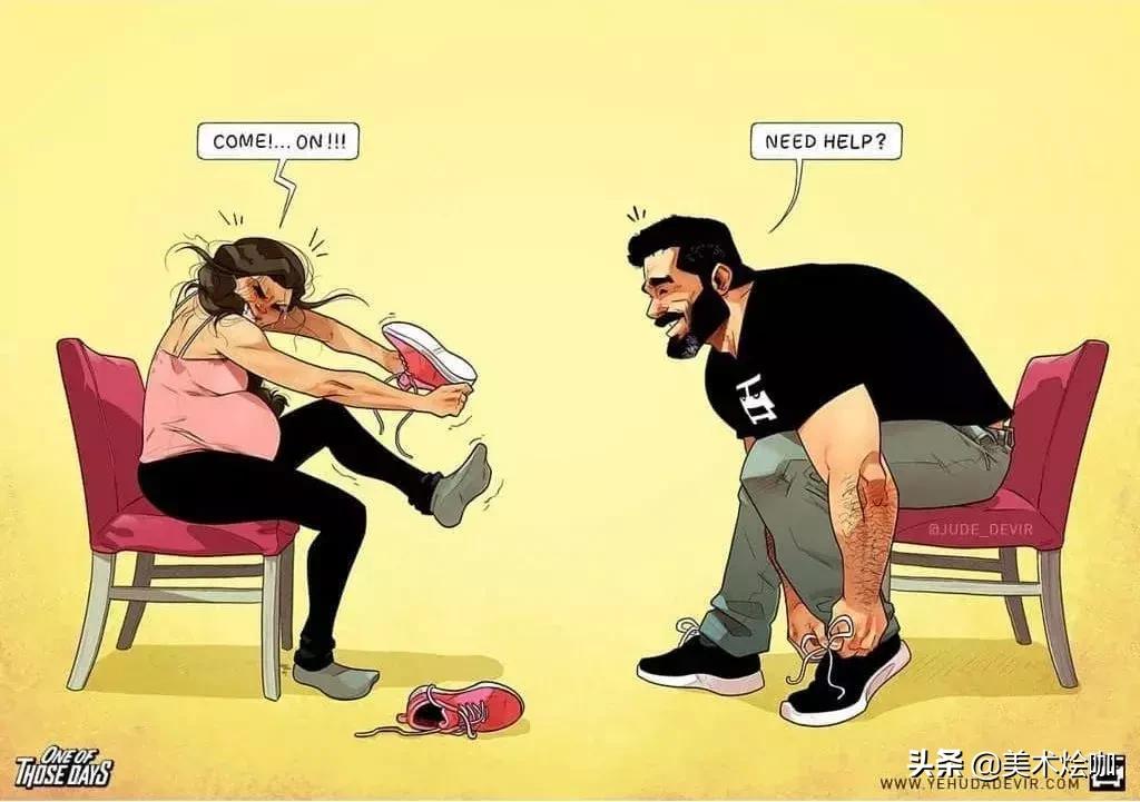 那个宠妻狂魔插画师又来秀恩爱了，这次是关于生孩子的……