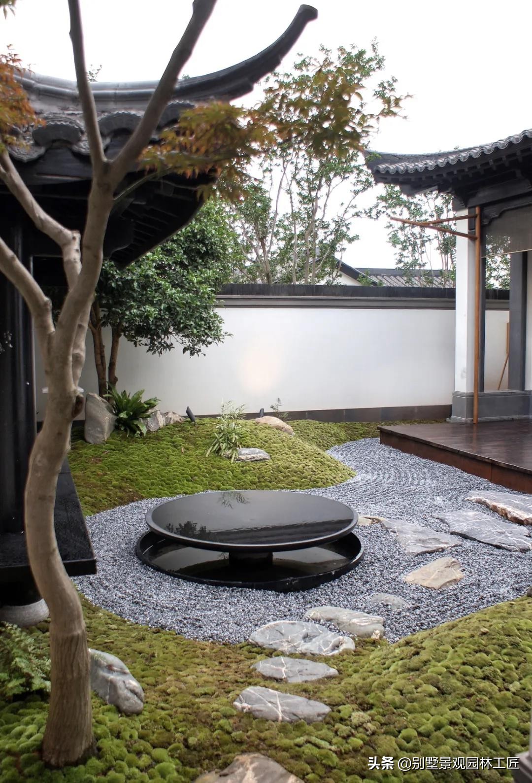 松江区禅意日式庭院设计,日式禅意园林小景观