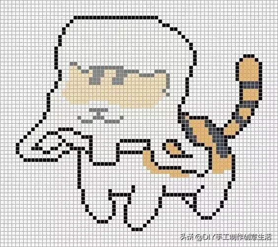 各种小猫的钩织教程,小猫身体和腿的钩织教程