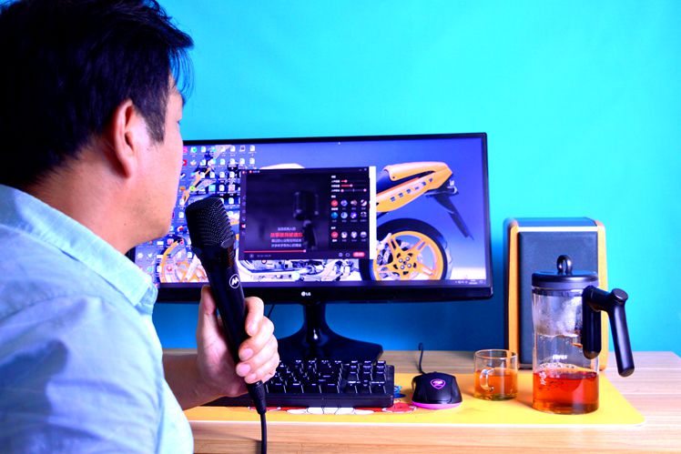 有线话筒也能移动使用，麦拉达Q3麦克风，主播K歌样样行