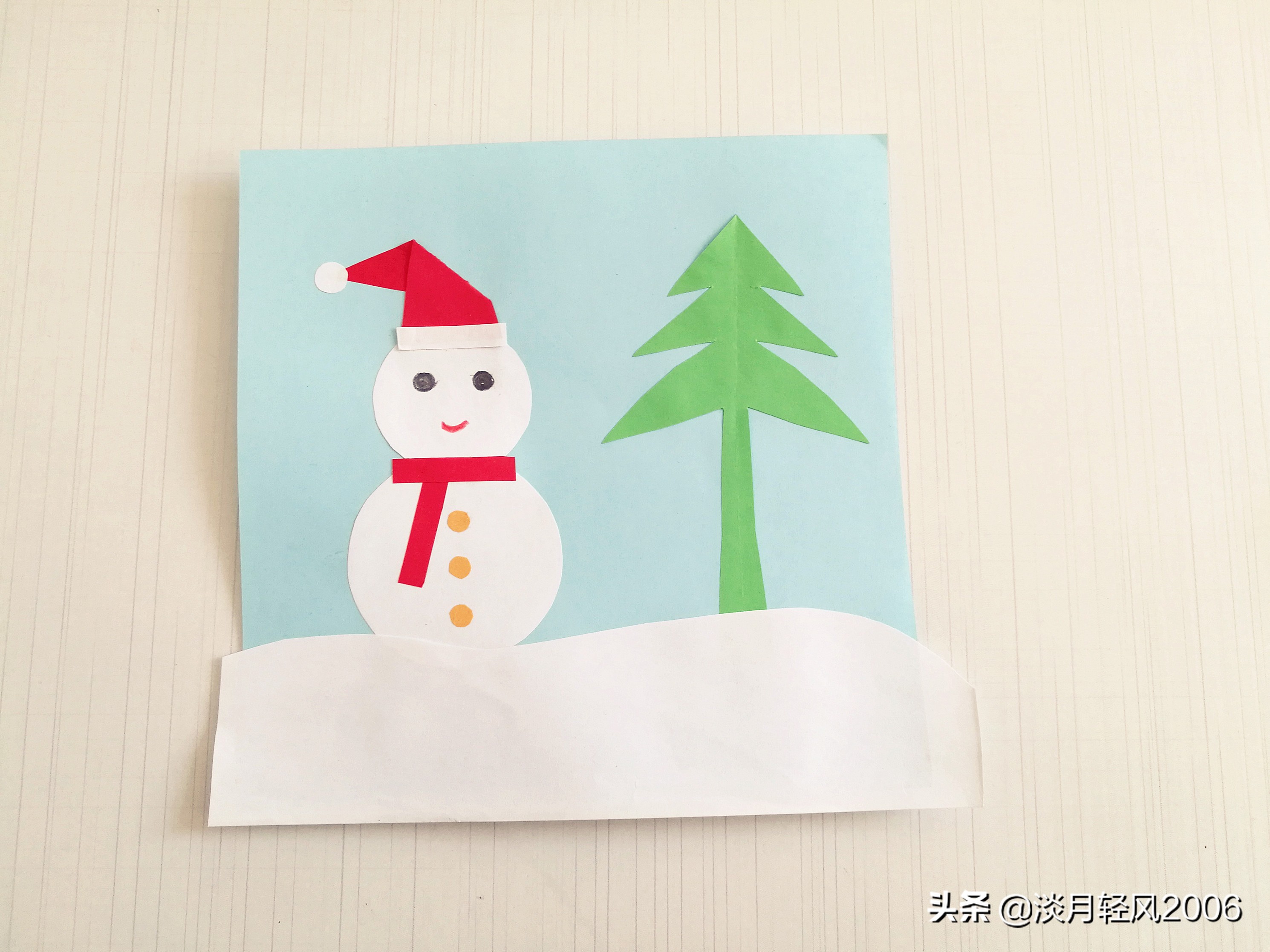 手工贺卡圣诞贺卡制作,幼儿园手工制作圣诞节贺卡简单