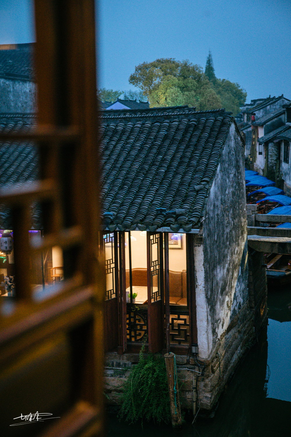 梦里水乡乌镇周庄风景视频,周庄版梦里水乡