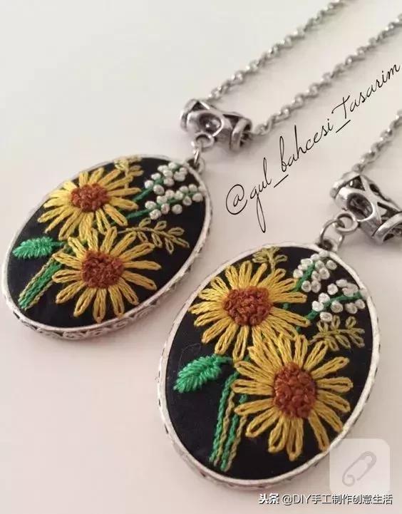 如何绣项链,手工项链绣法