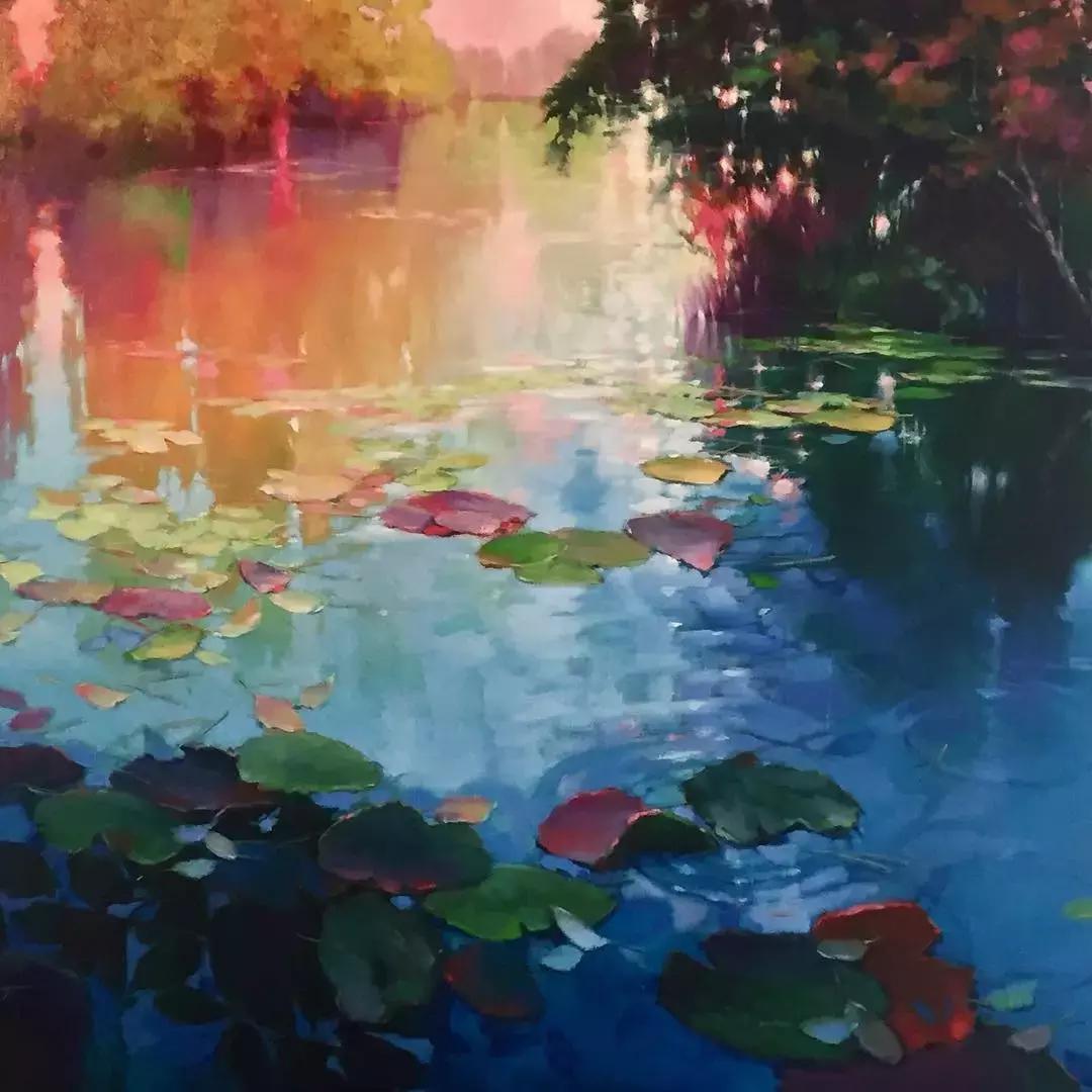 三个画家笔下的雪景,三位油画家的风景画