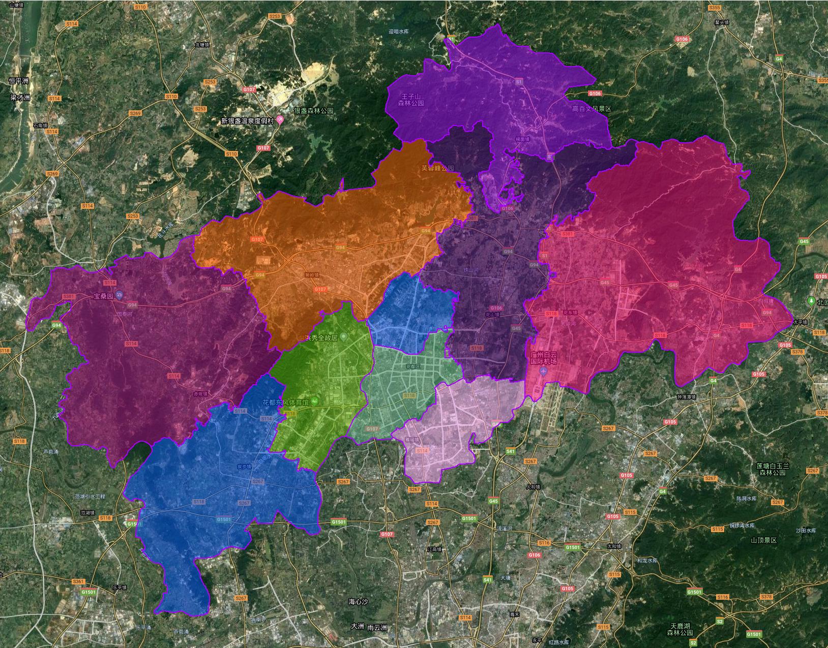 乡镇区域边界图,如何查看全国乡镇行政边界