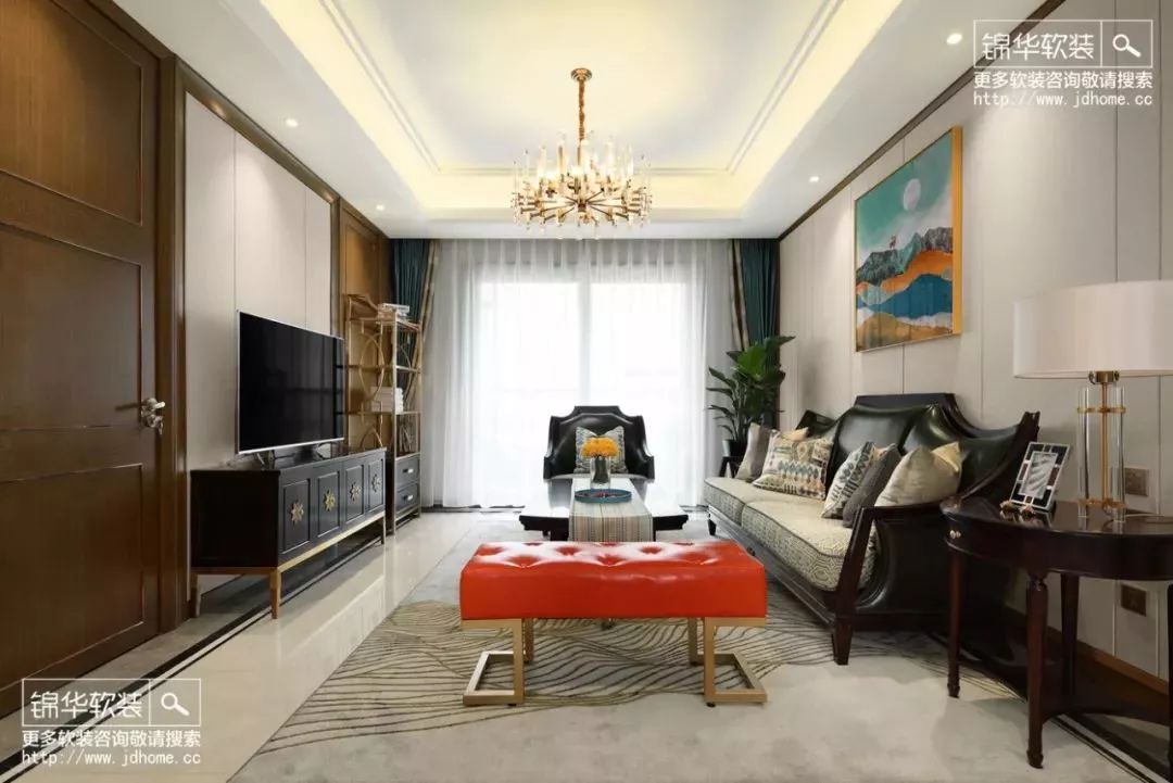 锦华装修风格实景,锦华装饰美式