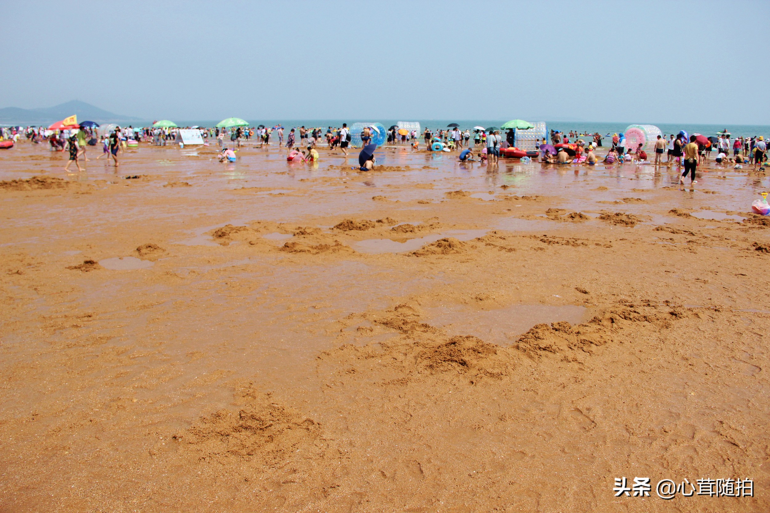 青岛市的金沙滩,金沙滩海边生活