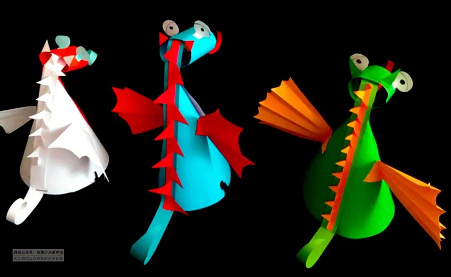 小恐龙简单又可爱手工,手工屋制作立体错觉小恐龙教程