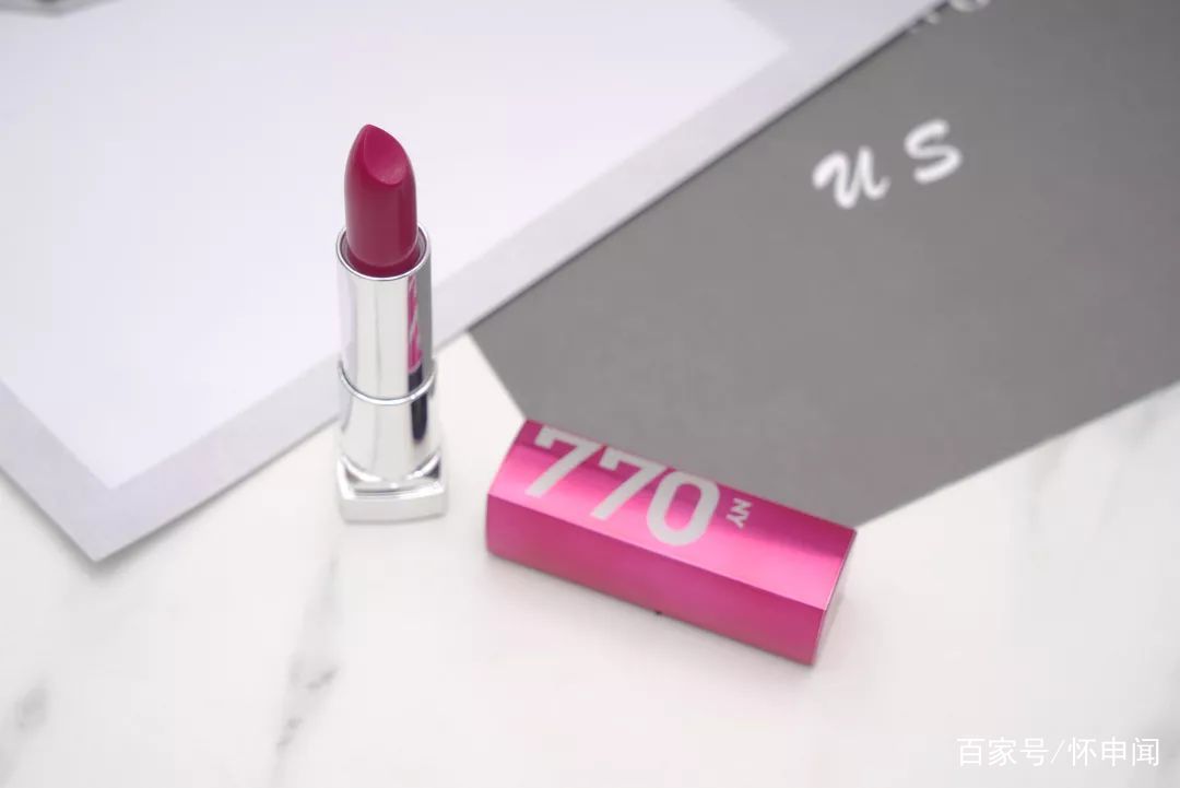 美宝莲口红亮面,美宝莲口红吸睛橘棕色08