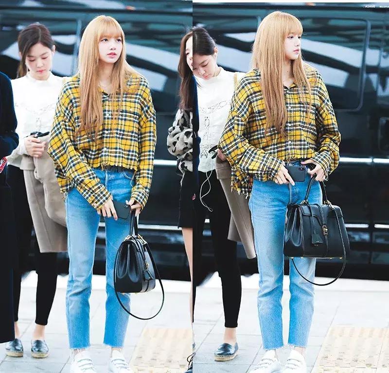 刘雯格纹,刘雯穿格纹衫好看吗