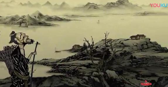 桃花源记国画图片图文,桃花源记水墨画欣赏