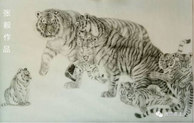 免费学工笔画,最全的画虎技法收集