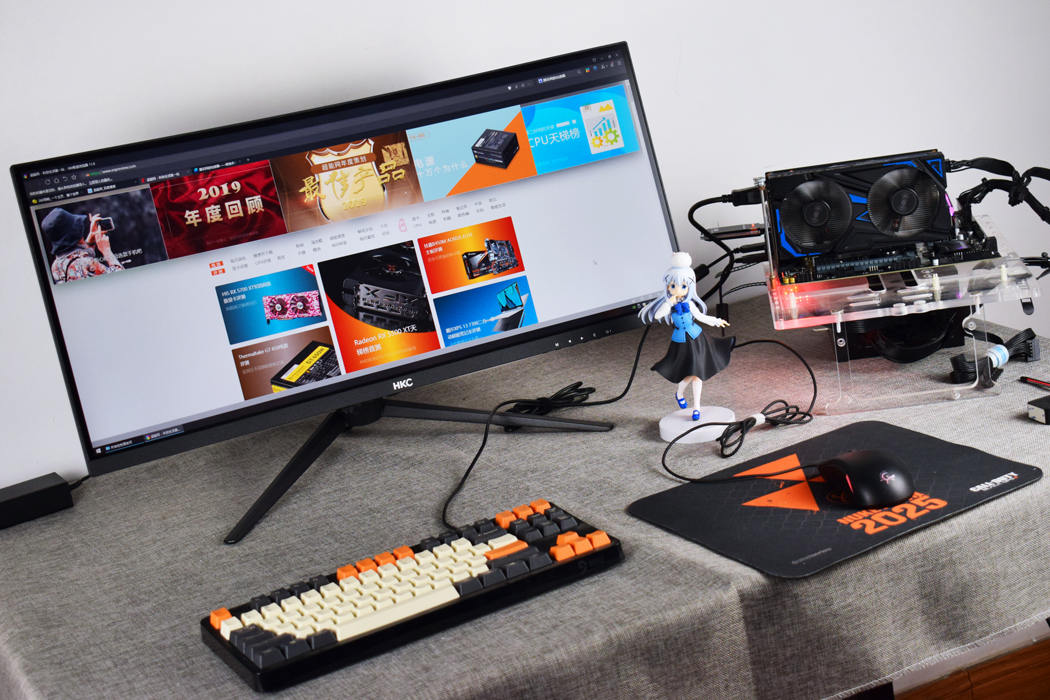 千元hkc显示器,千元带鱼屏显示器