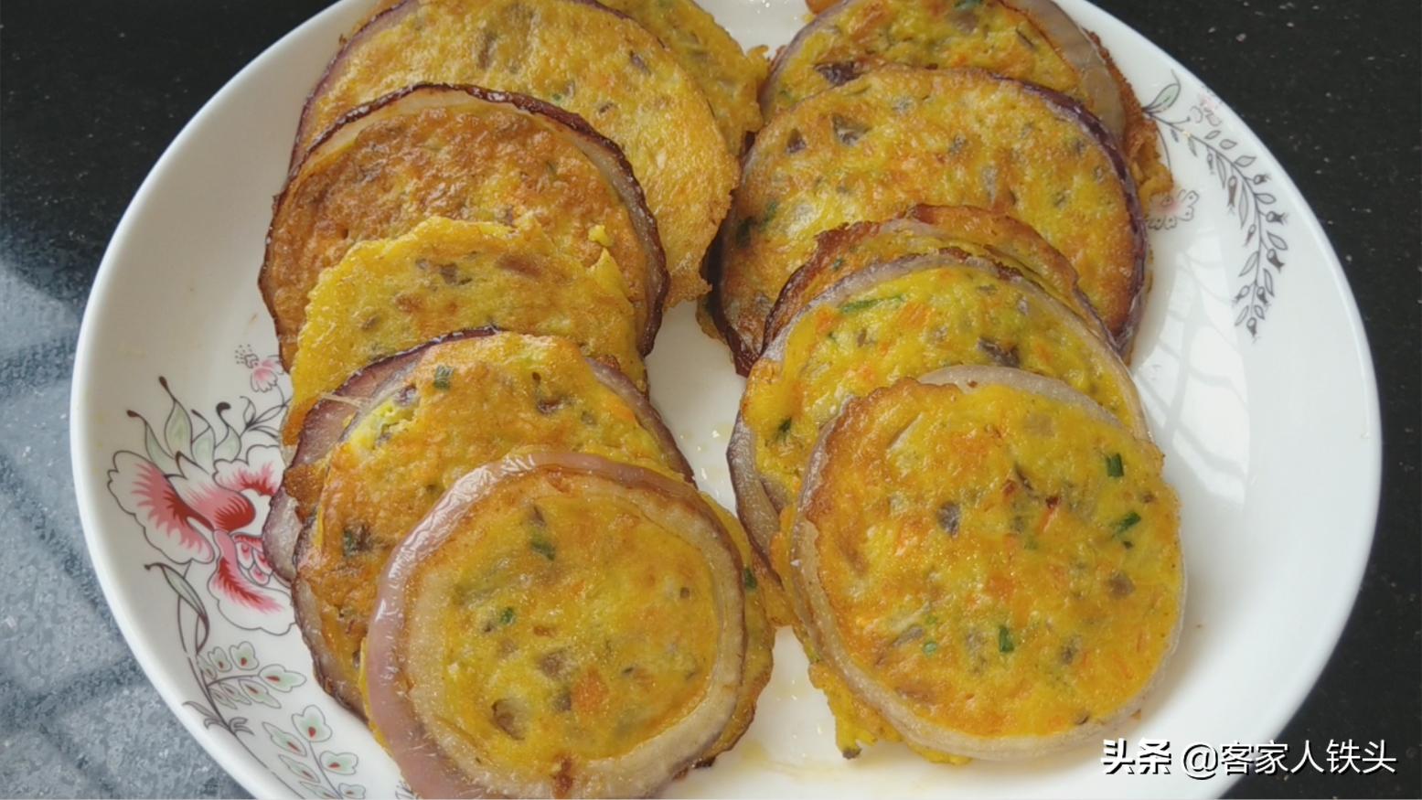 营养早餐简单做，1个洋葱3个蛋，楼下摆摊超火的鸡蛋香饼，真好吃